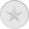 Ekena Millwork Standard Grayson Star Rosette With Beveled Edge, 6"W x 6"H x 3/4"P ROSP060X060X075GRY07 - alternate 2